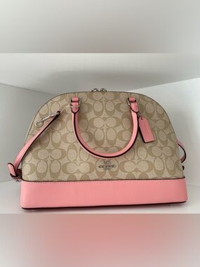 NWT Coach Sierra Satchel Signature Canvas Bag